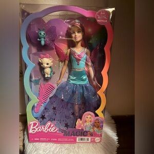 Barbie Magic Fairy Doll with Pink and Blue Outfit